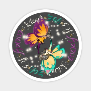 Scholar Love - Final Fantasy 14 Eos and Selene Healer Fairies Magnet